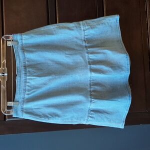 J. Crew Light Blue Denim Tiered Skirt Size 6